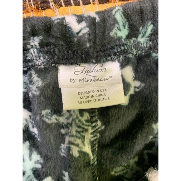 Fashion by Mirabean Fleece Pajama Langue Pants Sz XL Snow Holiday Christmas Soft - Picture 3 of 8